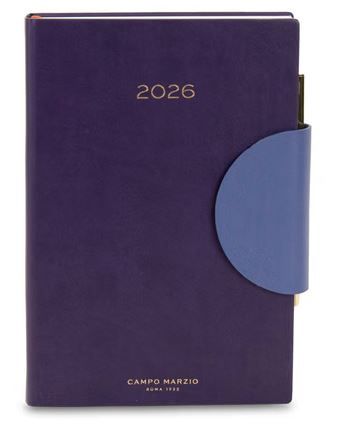 Campo Marzio Agenda 2026 Giornaliera - Formato 12 x 18 - Viola