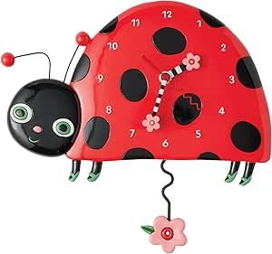 Allen Design Orologio con pendolo - Coccinella Allen Design Orologio con pendolo - Coccinella