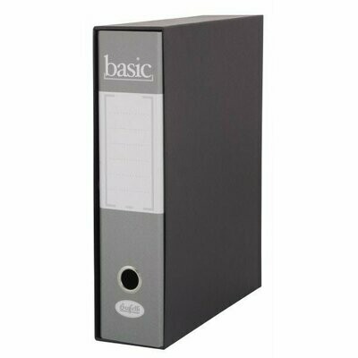 Raccoglitore Basic - Formato Protocollo - Dorso 8 cm - grigio