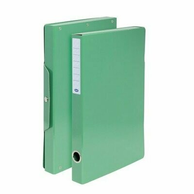 Scatola progetti con bottone - Dorso 3 cm - 35x25 cm - verde