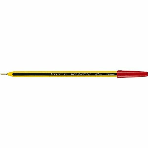 Staedtler | Penna a sfera Noris Stick - rosso - Tratto medio Staedtler | Penna a sfera Noris Stick - rosso - Tratto medio