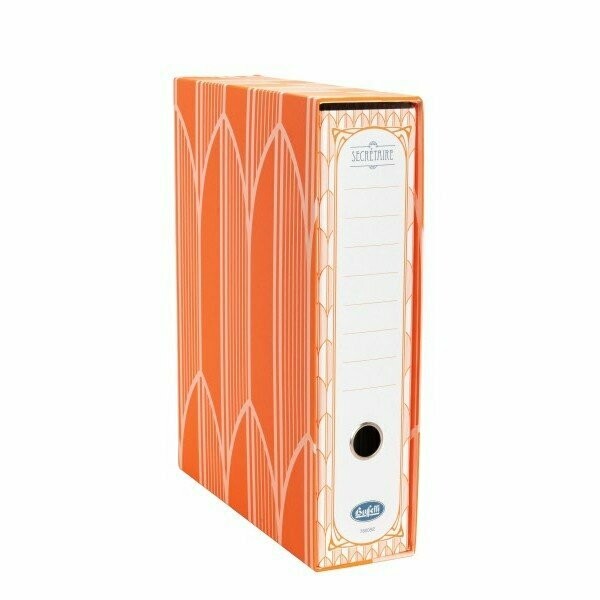 Raccoglitore Secretaire - Formato Protocollo - Dorso 8 cm - Arancione Raccoglitore Secretaire - Formato Protocollo - Dorso 8 cm - Arancione
