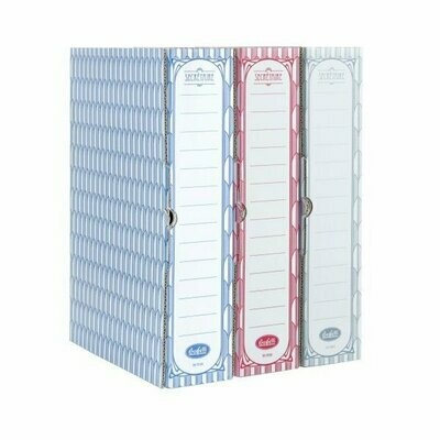 Scatole archivio Secretaire - Dorso 8 cm - 35x24 cm- grigio