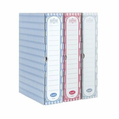 Scatole archivio Secretaire - Dorso 8 cm - 35x24 cm- blu