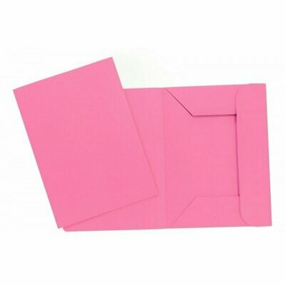 Cartelline 3 lembi Arcobaleno - cartoncino - 190 g/mq - 33,5x24,5 cm - fucsia