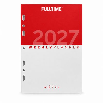 Fulltime Ricarica 2027 per Agenda ad Anelli Settimanale - 12,5 x 7,7cm - CARTA AVORIO Fulltime Ricarica 2027 per Agenda ad Anelli Settimanale - 12,5 x 7,7cm - CARTA AVORIO