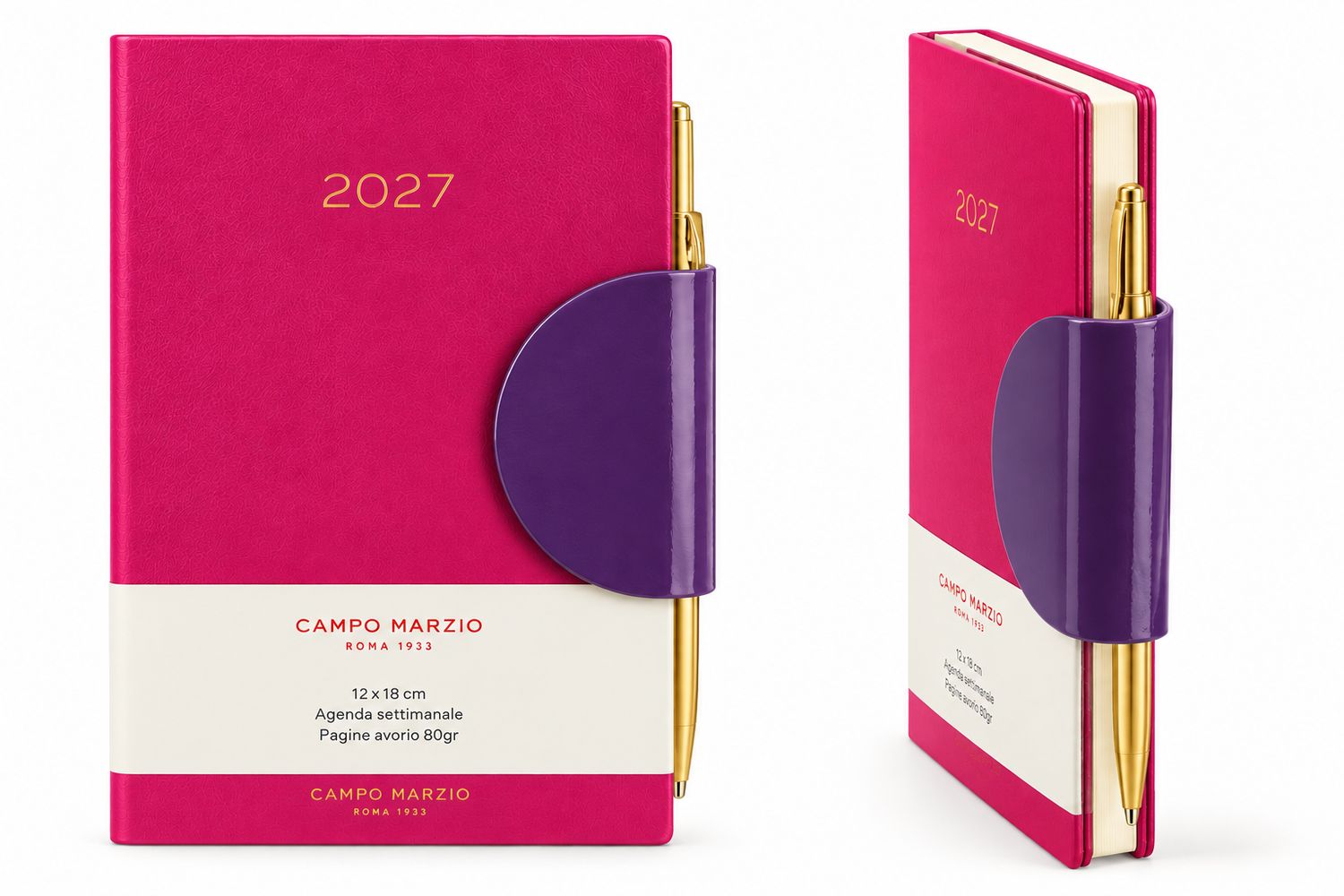 Campo Marzio Agenda 2027 Settimanale - Formato 12 x 18 - Fucsia Campo Marzio Agenda 2027 Settimanale - Formato 12 x 18 - Fucsia