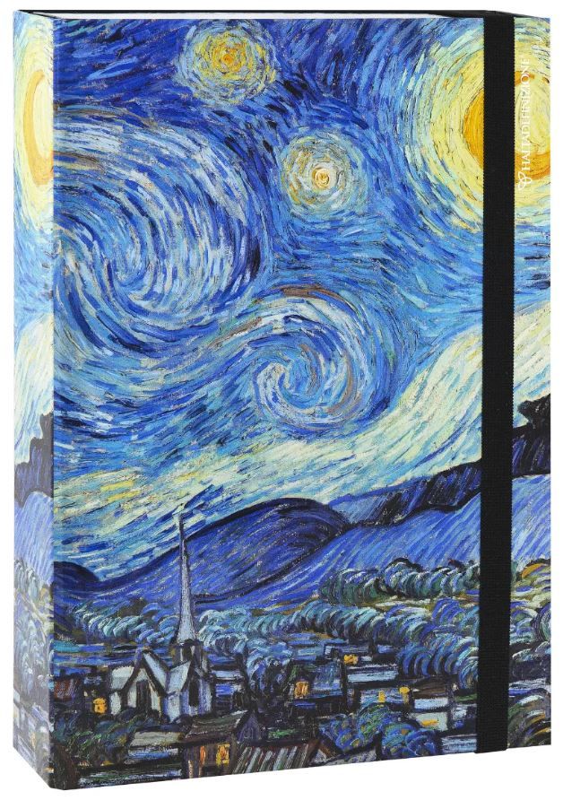 Scatola Portaprogetti - Formato Protocollo - Dorso 5 cm - Van Gogh - Note Stellata