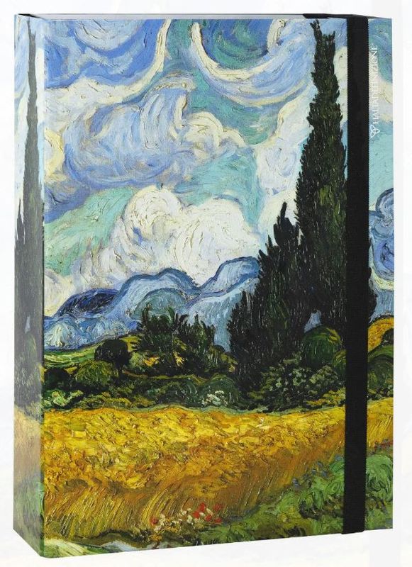 Scatola Portaprogetti - Formato Protocollo - Dorso 7 cm - Van Gogh - Cipresso Scatola Portaprogetti - Formato Protocollo - Dorso 7 cm - Van Gogh - Cipresso