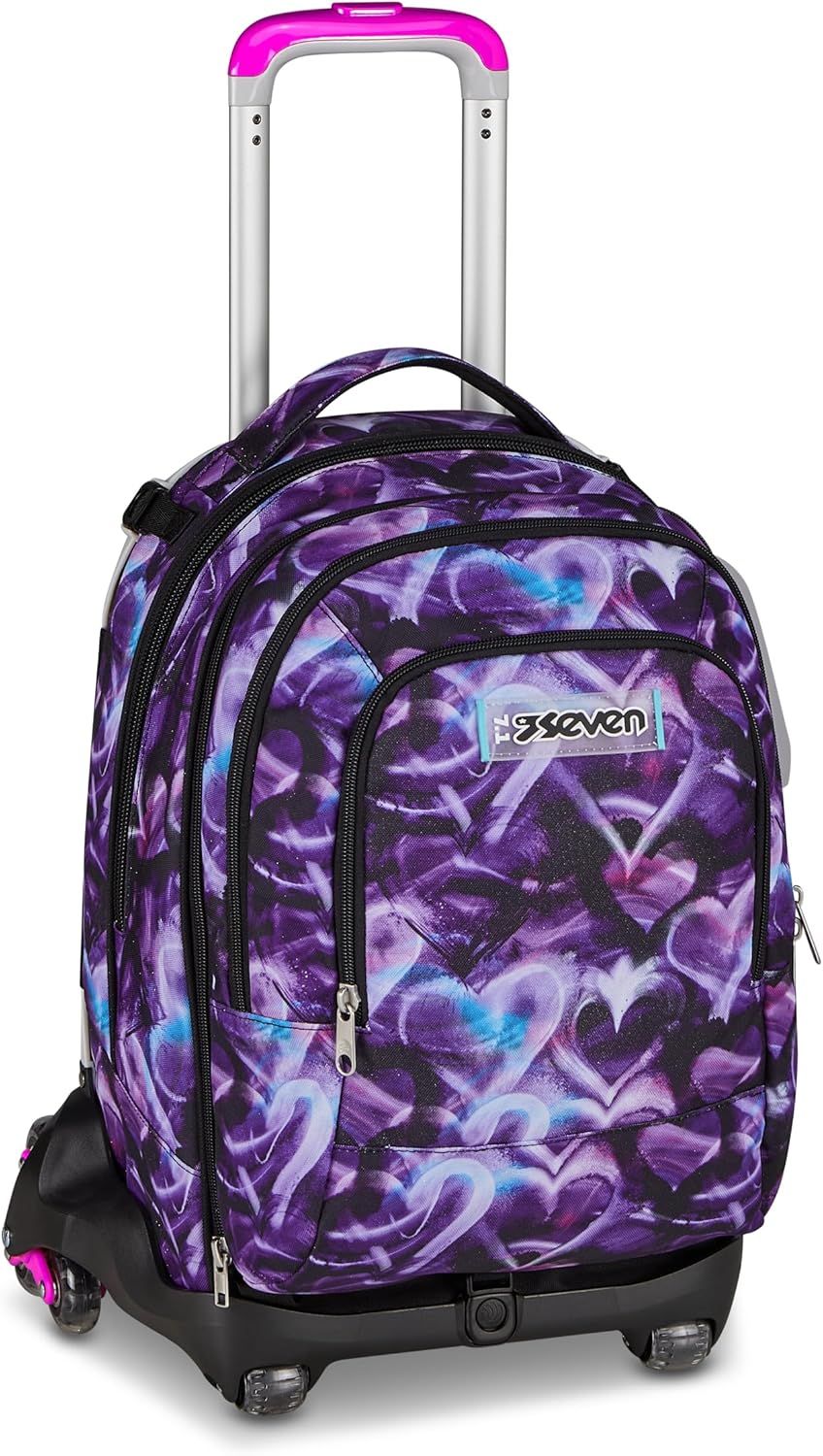 Seven Trolley Scuola Jack 8 Ruote New Detach LOVEPASS