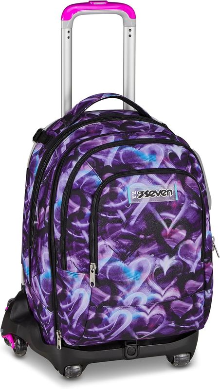 Seven Trolley Scuola Jack 8 Ruote New Detach LOVEPASS