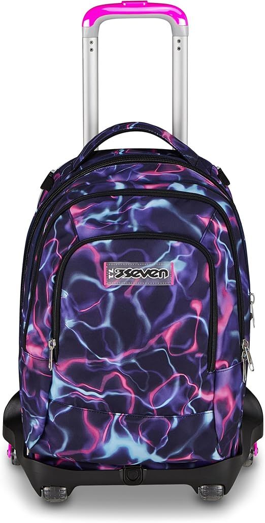 Seven Trolley Scuola Jack 8 Ruote New Detach ELECTRICVIBE GIRL