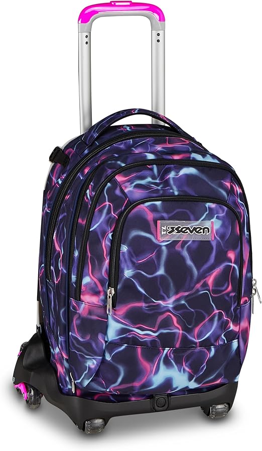 Seven Trolley Scuola Jack 8 Ruote New Detach ELECTRICVIBE GIRL
