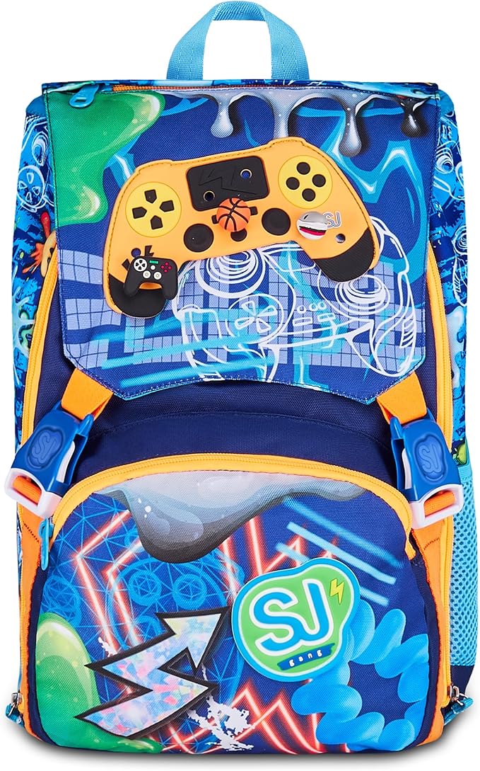 SJ GANG STYLE JAM GANG Zaino Scuola Estensibile JOYFUL PINS BOY