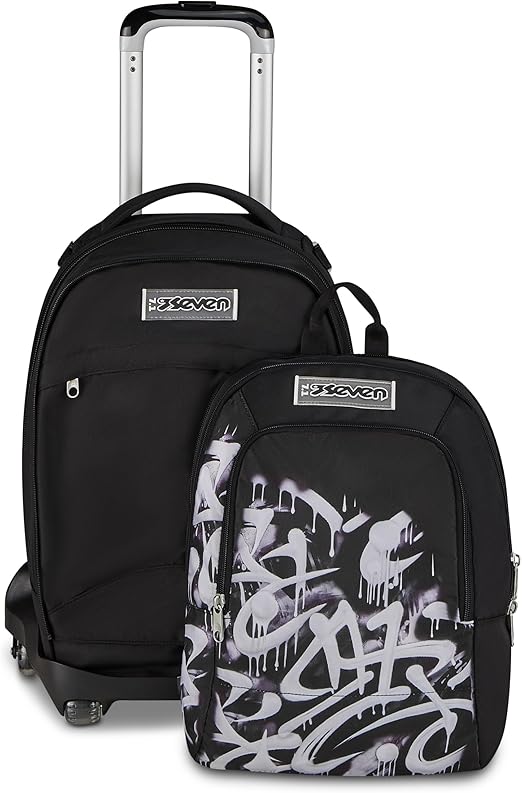 Seven Trolley Scuola Jack 8 Ruote  New Detach PLUMPY LINE BOY