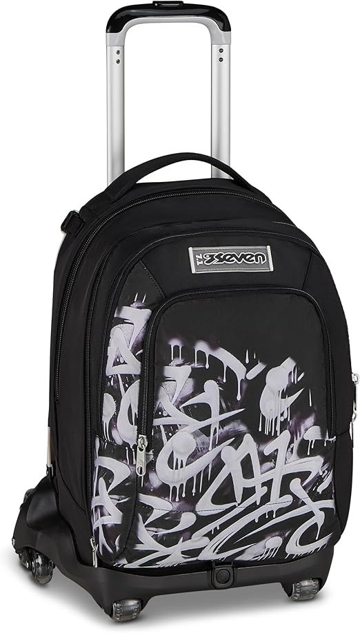 Seven Trolley Scuola Jack 8 Ruote  New Detach PLUMPY LINE BOY