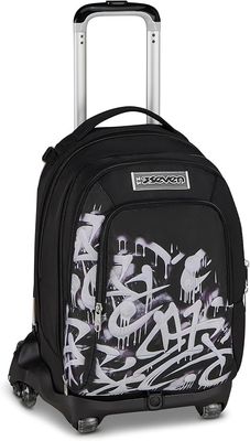 Seven Trolley Scuola Jack 8 Ruote  New Detach PLUMPY LINE BOY