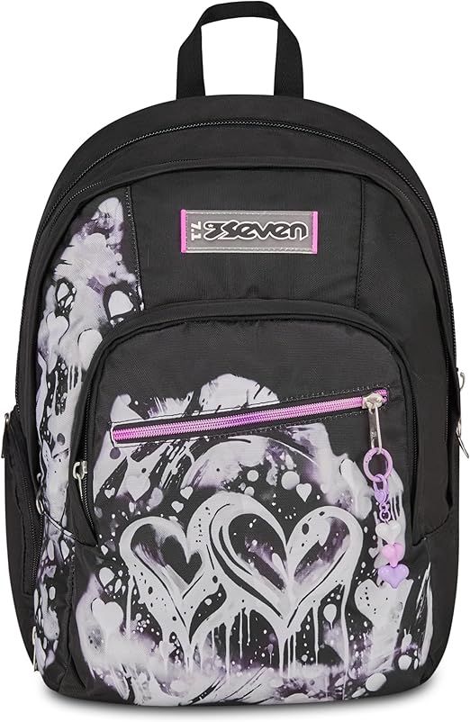 Seven Zaino Scuola Dual Detach PLUMPY LINE GIRL