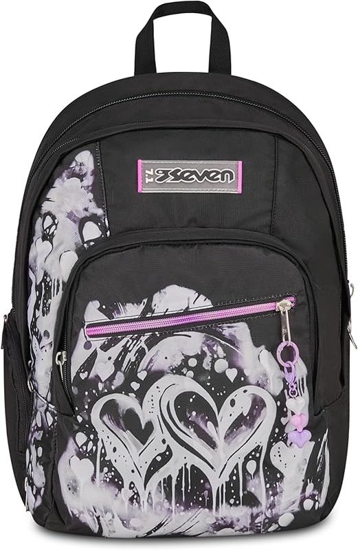 Seven Zaino Scuola Dual Detach PLUMPY LINE GIRL