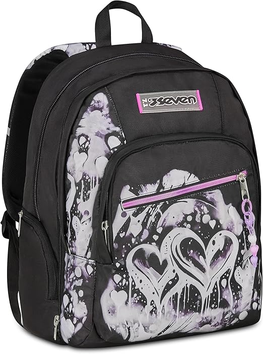 Seven Zaino Scuola Dual Detach PLUMPY LINE GIRL