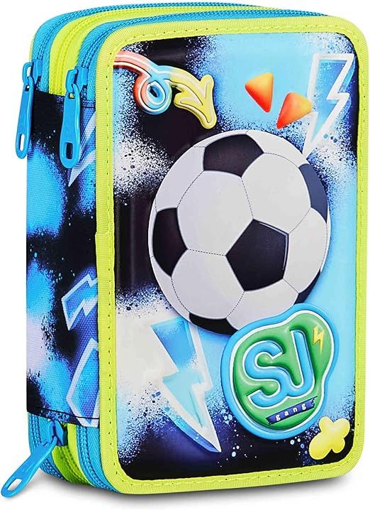 SJ GANG STYLE JAM GANG Astuccio Scuola 3 Zip 3D GLOWGAME SJ GANG STYLE JAM GANG Astuccio Scuola 3 Zip 3D GLOWGAME