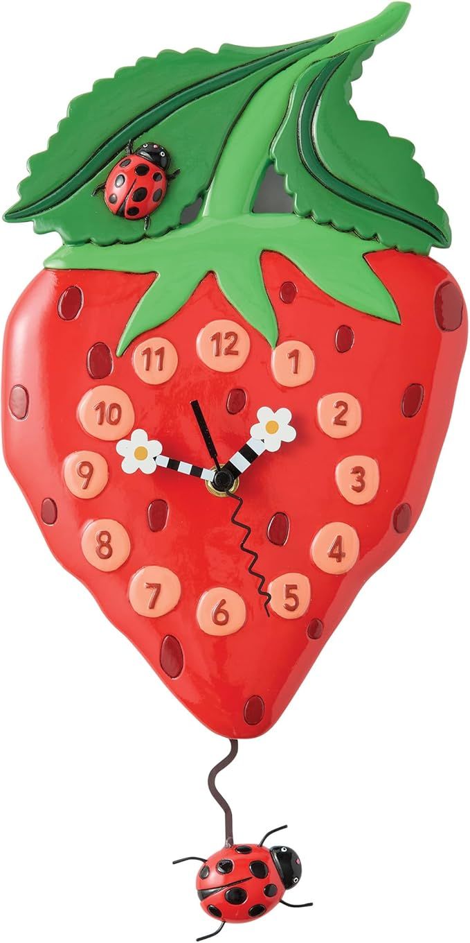 Orologio con pendolo Fragola - Berry Sweet- Allen Design