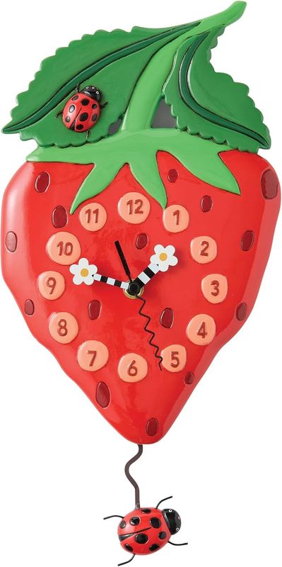 Orologio con pendolo Fragola - Berry Sweet-  Allen Design