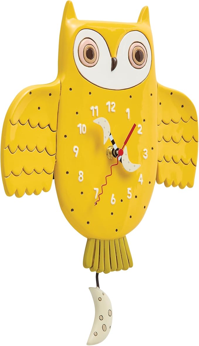 Orologio con pendolo Gugo - Golden Hoot Clock - Allen Design