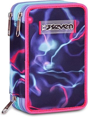 Seven Astuccio Scuola 3 zip ELECTRIC VIBE Seven Astuccio Scuola 3 zip ELECTRIC VIBE