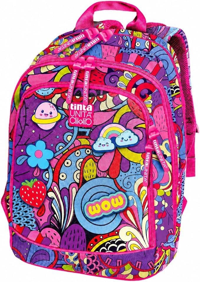 Tinta Unita Cartoonia Zaino Dream Cross System Girl Power 28L con 5 Patch Intercambiabili Tinta Unita Cartoonia Zaino Dream Cross System Girl Power 28L con 5 Patch Intercambiabili