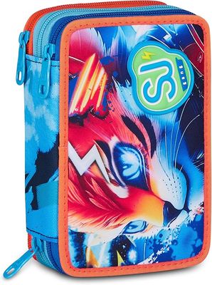 SJ GANG STYLE JAM GANG Astuccio Scuola 3 Zip SPEED ANIMAL BOY SJ GANG STYLE JAM GANG Astuccio Scuola 3 Zip SPEED ANIMAL BOY