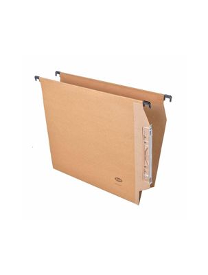 Cartella sospesa Basic - da armadio - Interasse 33 cm - Fondo a V - avana