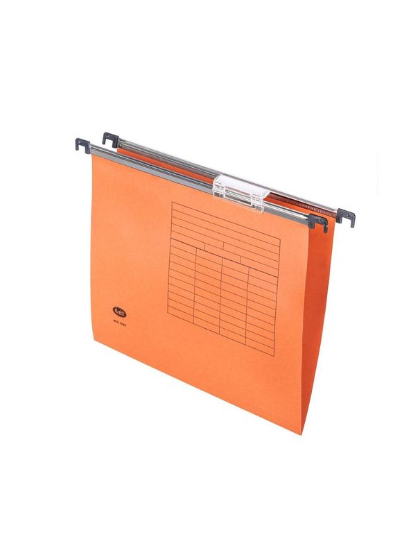 Cartella sospesa - da cassetto - Interasse 33 cm - Fondo a V - arancio