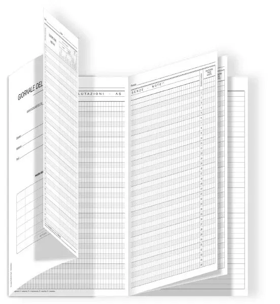 Buffetti - Registro del professore a 10 classi - 140 pagine - 31x17 cm
