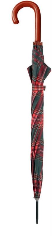 Derby Ombrello Automtico Scozzese manico Lungo - Colori a Scelta