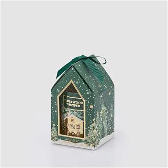 Candela di natale profumata Ø7 H8 cm COLORE: VERDE- Enzo de Gasperi