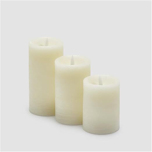 Set 3 Candele led soffio D7.5 cm  COLORE: AVORIO- Enzo de Gasperi