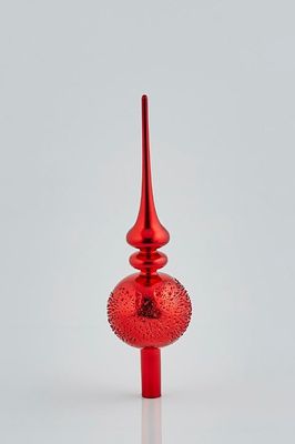 Puntale Rosso in Vetro h. 31 cm - Enzo de Gasperi Puntale Rosso in Vetro h. 31 cm - Enzo de Gasperi