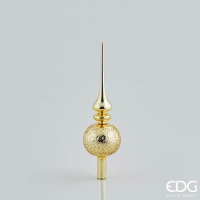 Puntale Oro in Vetro h. 31 cm  - Enzo de Gasperi