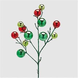 Ramo natalizio con palline di natale H53 cm 3 varianti - Enzo de Gasperi Ramo natalizio con palline di natale H53 cm 3 varianti - Enzo de Gasperi