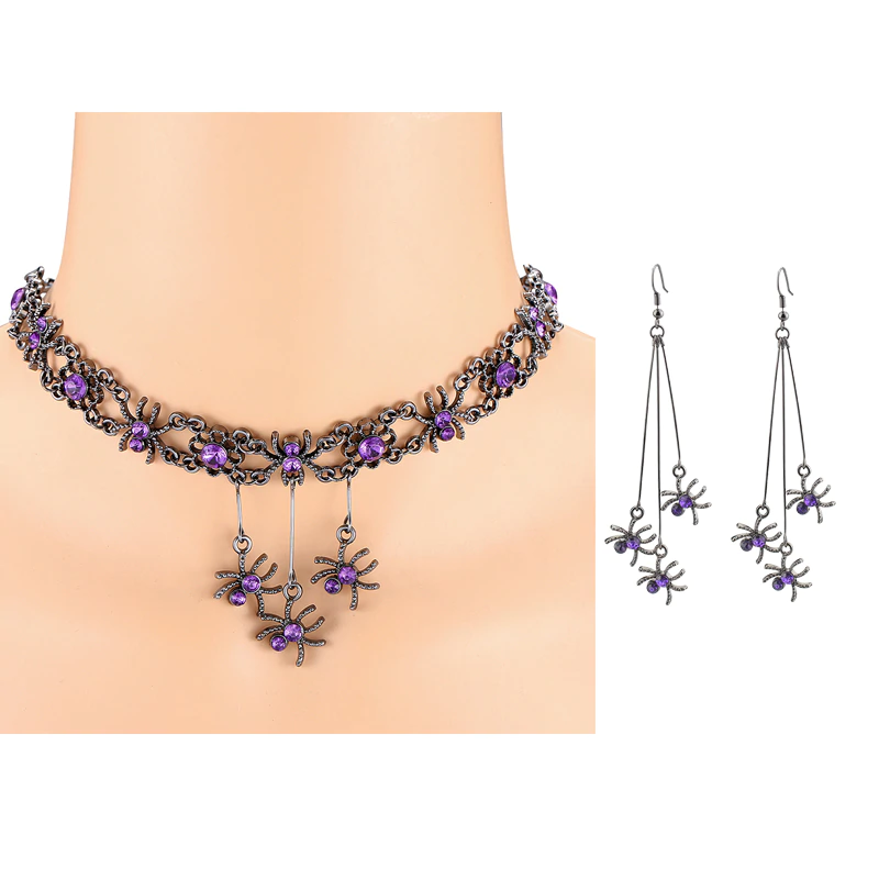 Gothic Spider Choker Necklace