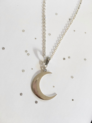 Crescent Moon Necklace Lunar Pagan jewelry