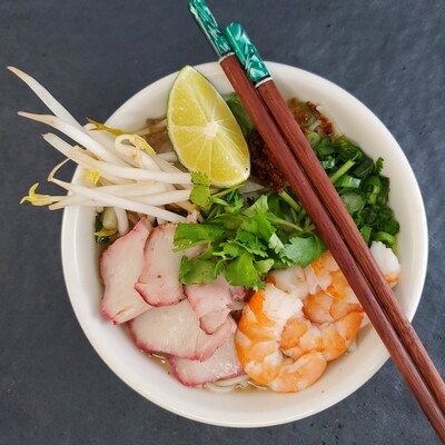 Soupe Tonkinoise Hu-tiu (porc et crevettes)