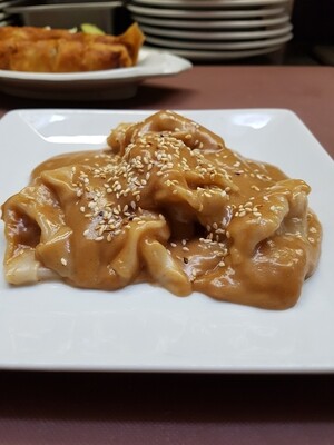 Wontons vapeur sauce à l'arachides