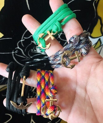 Anclas con cordón.