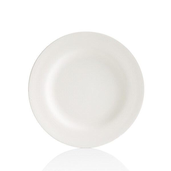Round Rimmed Salad Plate
