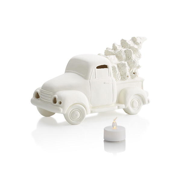 Truck with tree votive
