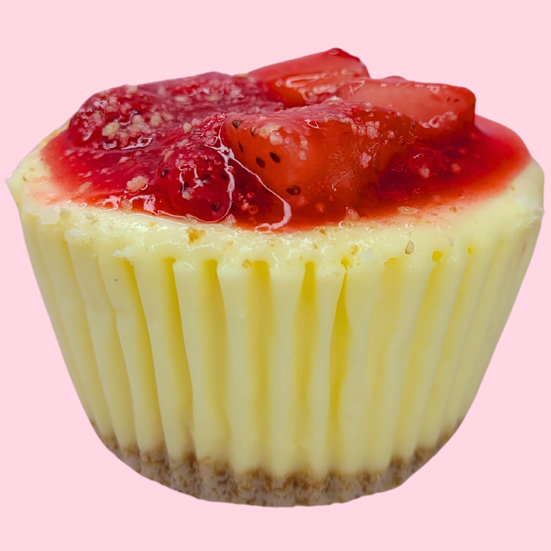 Glazed Strawberry Cupcake