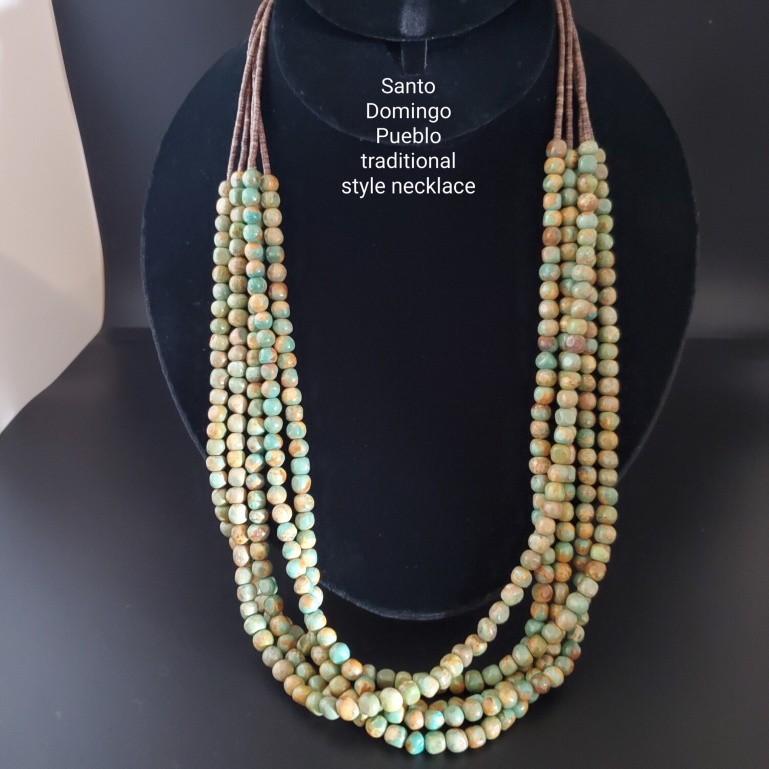 "Traditional Santo Domingo Pueblo" 6 stand necklace