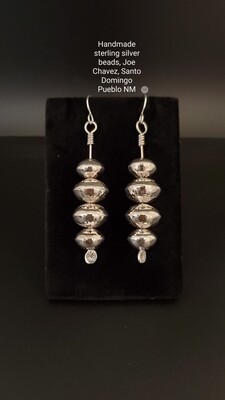 Sterling silver handmade beads
